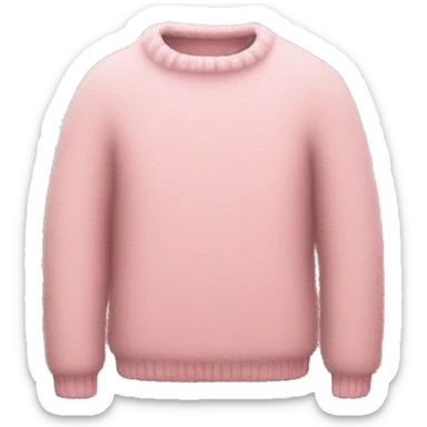 fluffy pink sweater  sticker