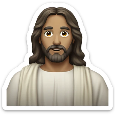 Jesus with gothic makeup sticker