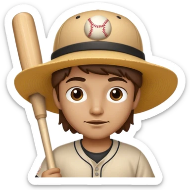 I want a character taco in the style of a minor league baseball team sticker