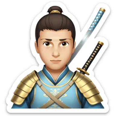 Elegant Samurai sticker