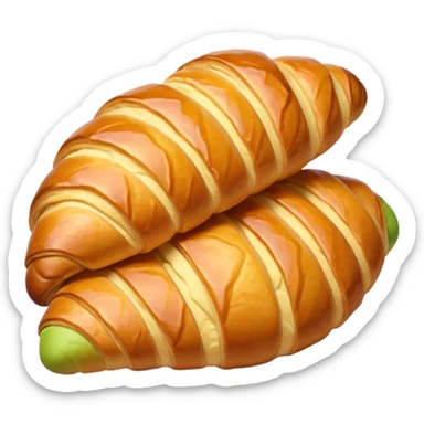 colorful croissant  sticker