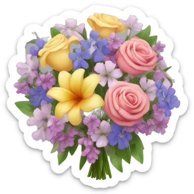 A beautiful bouquet of flowers sticker