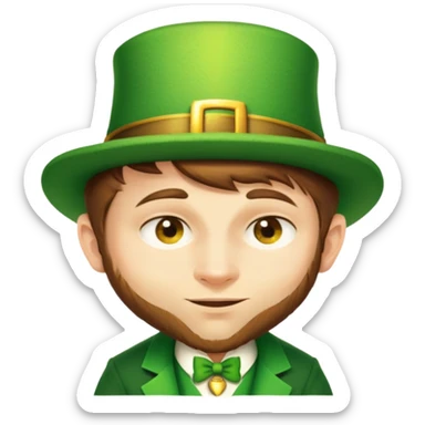Celebratory Leprechaun sticker