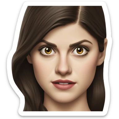 Alexandra Daddario poining on you sticker