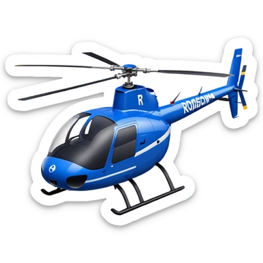 Robinson R44 - Robinson Helicopter Company (Model Year: 2021) (Iconic colour: Blue) sticker