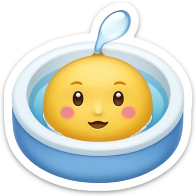 파스텔톤의 미니멀한 쉐잎의 그라데이션 이모지 sticker