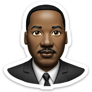 hyper realistic Martin Luther King sticker