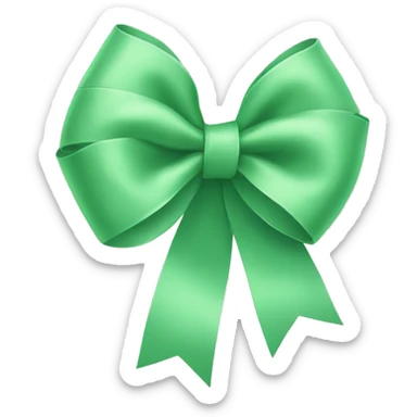 light green bow sticker