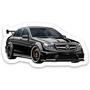 Modded Mercedes c63 sticker