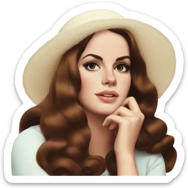 Lana Del Rey 60s aesthetic sticker