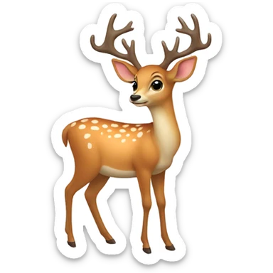 momma deer sticker