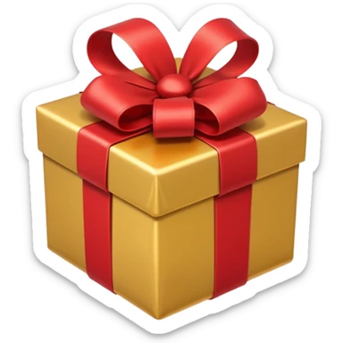 christmas present sticker