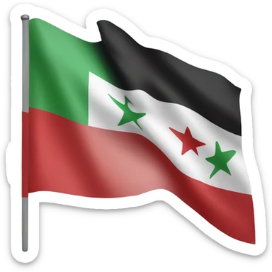 Independent Syria flag sticker