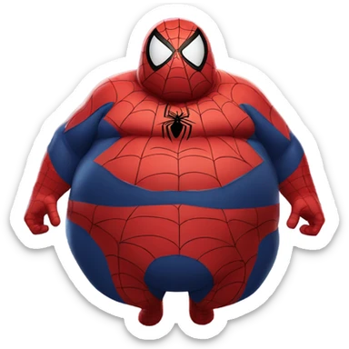 Fat Spider-Man  sticker