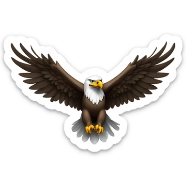 Eagle vs commander sticker