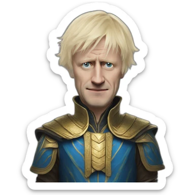 Boris Johnson worship vivec sticker