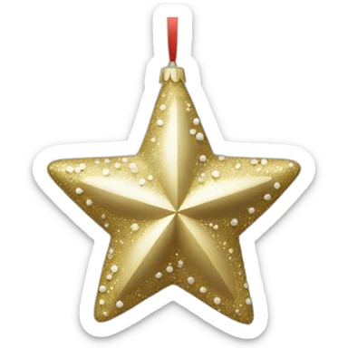 christmas decoration star sticker
