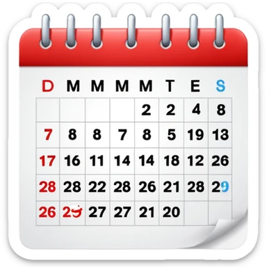 Deadline Calendar sticker