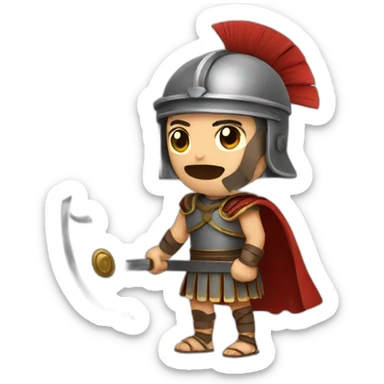 Roman gladiator sticker