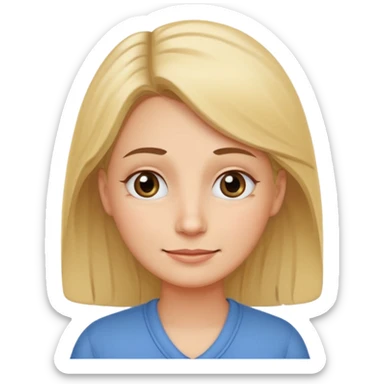 Depict a kindergarten teacher who looks exhausted while helping others, symbolizing neglecting their own needs. 
Make it recognizable at small sizes, positive but realistic. Transparent background, no text. sticker