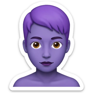 person user purple sticker