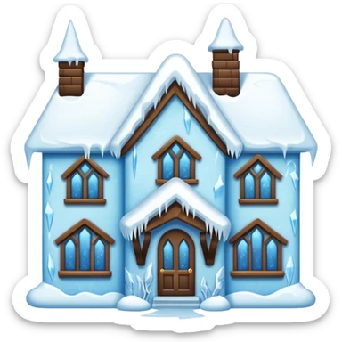 frozen houses sticker