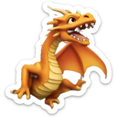 open book with dragon sticker