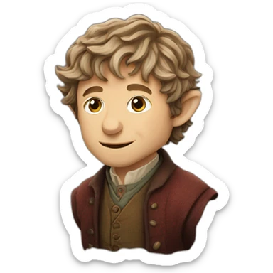 bilbo baggins Martin Freeman sticker