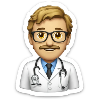 méchant docteur sticker