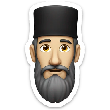An orthodox Jew with sideburns sticker