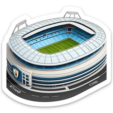 Etihad Stadium, home of Manchester City football club sticker