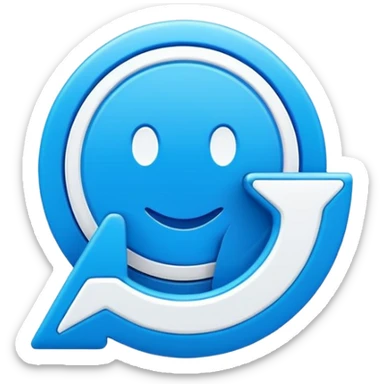 Graphic design, Ingosstrakh brand style, modern, neon blue and white colors, 80s style elements like callouts and bold fonts, minimalist, corporate, white background, high quality, 4k sticker