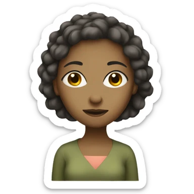 Female olive sticker