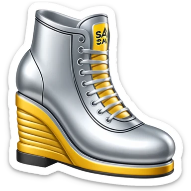 thierry mugler style spam can shoe sculpture  sticker