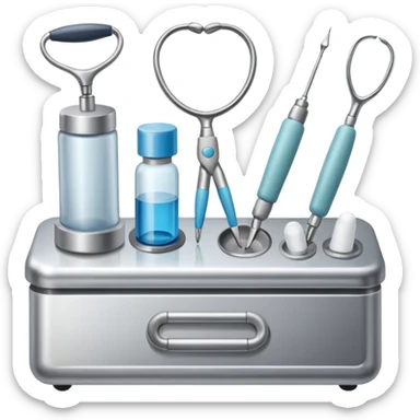 dermatology tools sticker