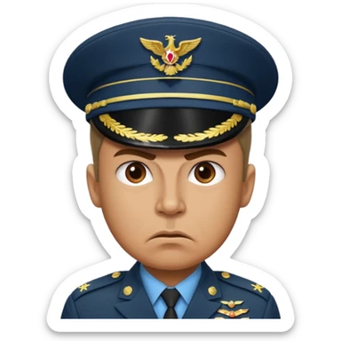Angry drill Sargent  sticker