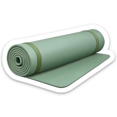 Yoga mat sage green sticker