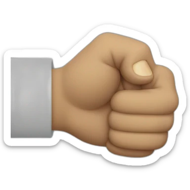 fist bump peace sign hands sticker