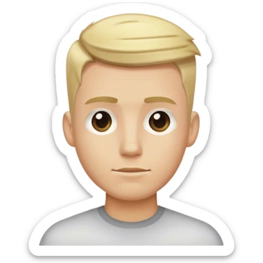 blonde male hairstyles sticker