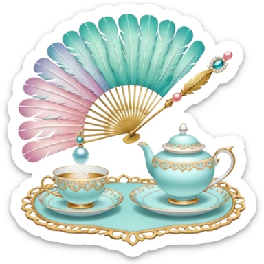 bridgerton aesthetic things sticker