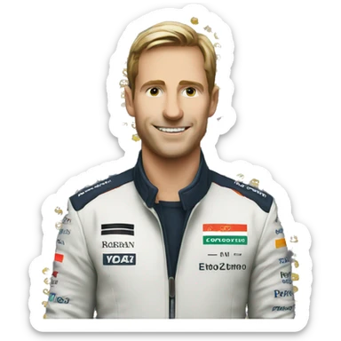 Formula one driver sticker