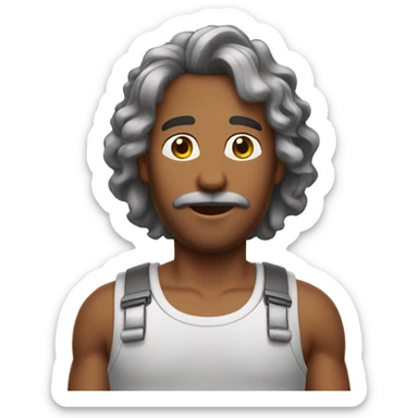 Careca com barbicha sticker