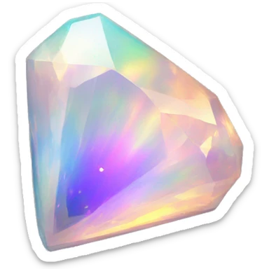 Iridescent Opal Gemstone sticker