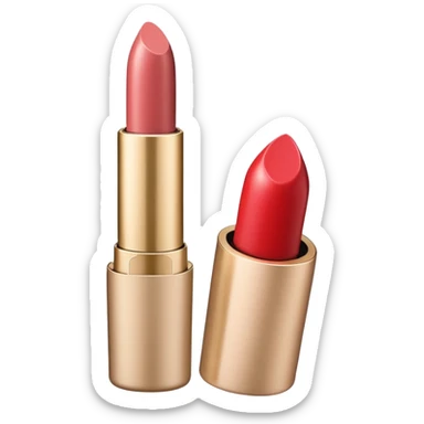 Make a mac type bullet lipstick with the lipstick being heart shaped and in a nude shade sticker