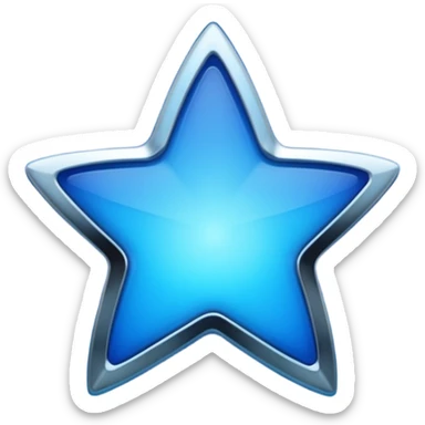 blue sorayama gradient chrome plasma energy star sticker