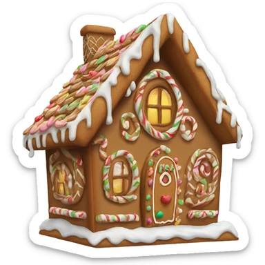 gingerbread house sticker
