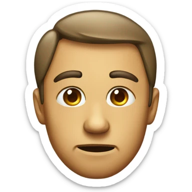 A regular emoji doing a side eye sticker