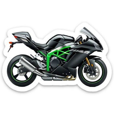 A Kawasaki Ninja H2r  sticker
