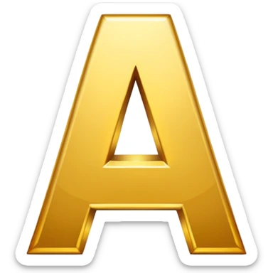 Create a suppercool  letter “A” font for discord emoji nitro sticker