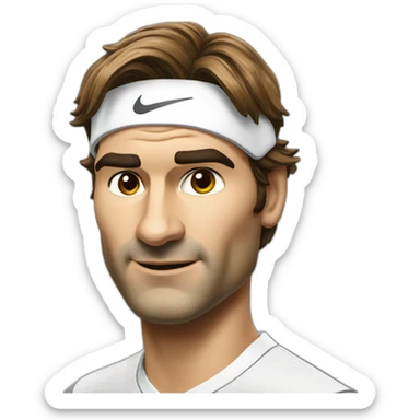 roger federer sticker